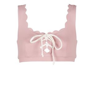 Bikini top XS pink with light glitter